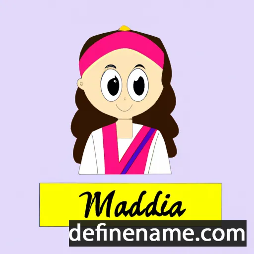 cartoon of the name Majidah