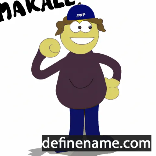 cartoon of the name Majkëll