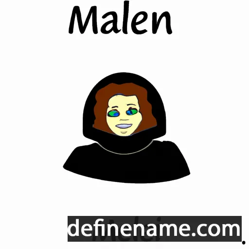 cartoon of the name Majlen