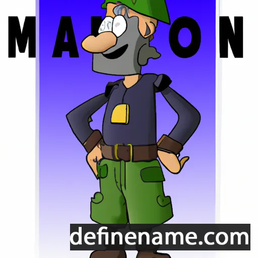 cartoon of the name Majnor