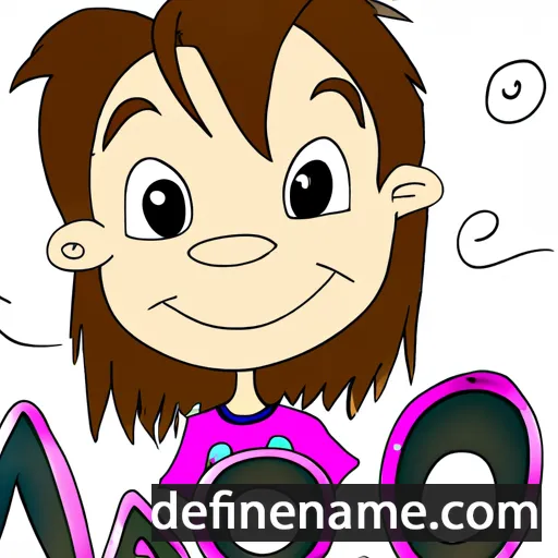 cartoon of the name Majo