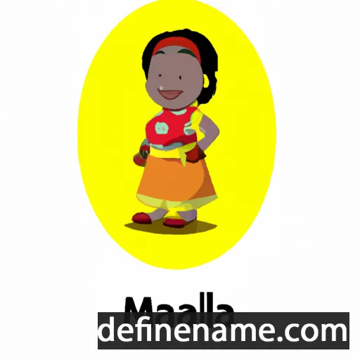 cartoon of the name Majola