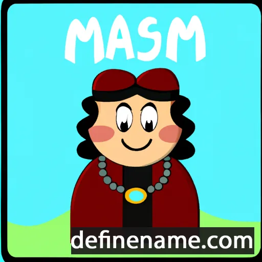 cartoon of the name Majsan