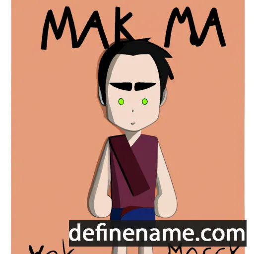 cartoon of the name Makai