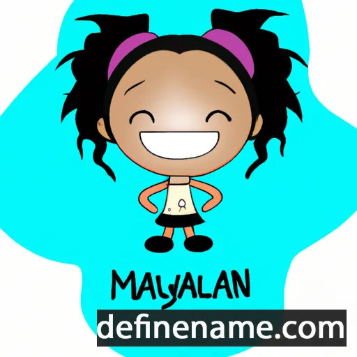 cartoon of the name Makailyn