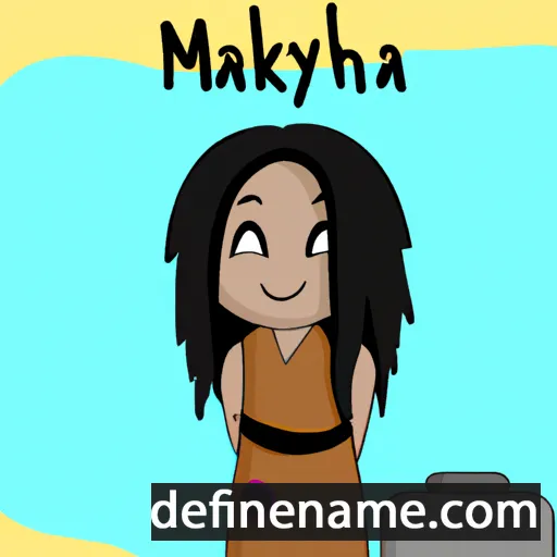 cartoon of the name Makaiyah