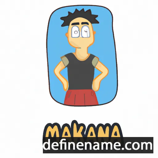 cartoon of the name Makana