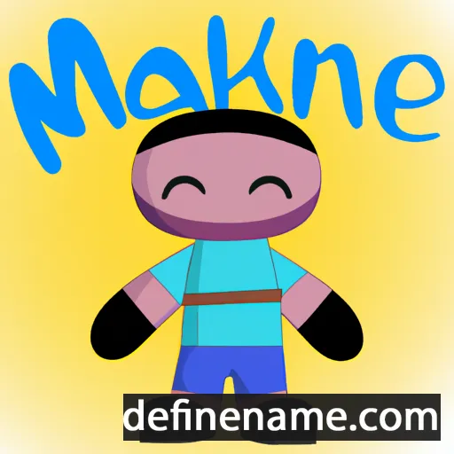 cartoon of the name Makane