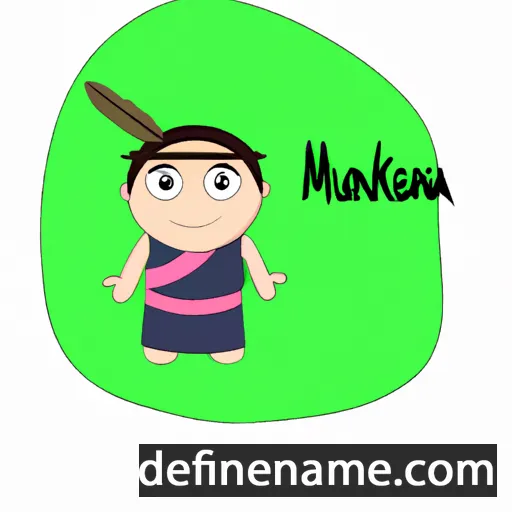 cartoon of the name Makanui