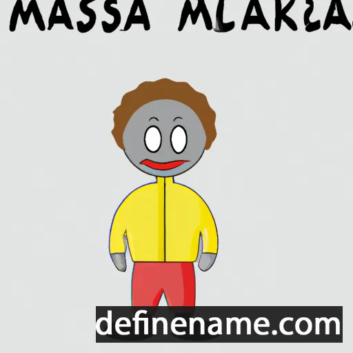 cartoon of the name Makasela