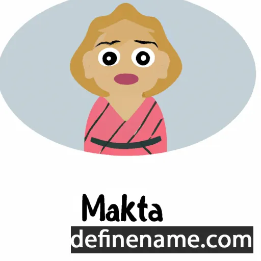 cartoon of the name Makata