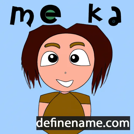 cartoon of the name Makea