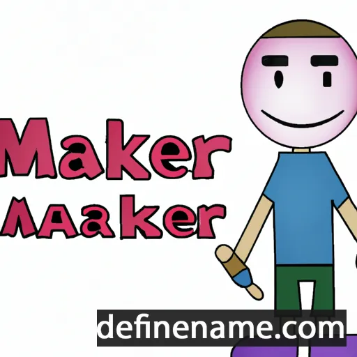 cartoon of the name Maker