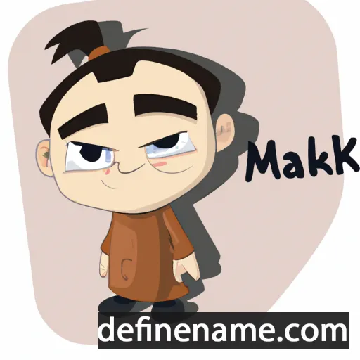 cartoon of the name Makhi