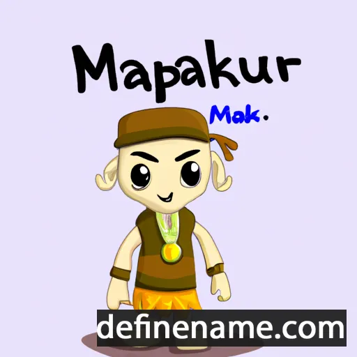 cartoon of the name Makhpur