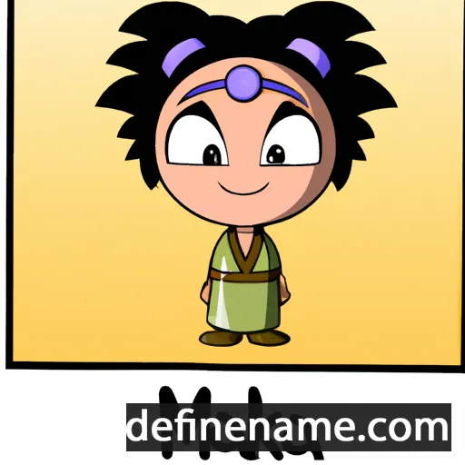 cartoon of the name Makida