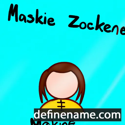 cartoon of the name Makinzie