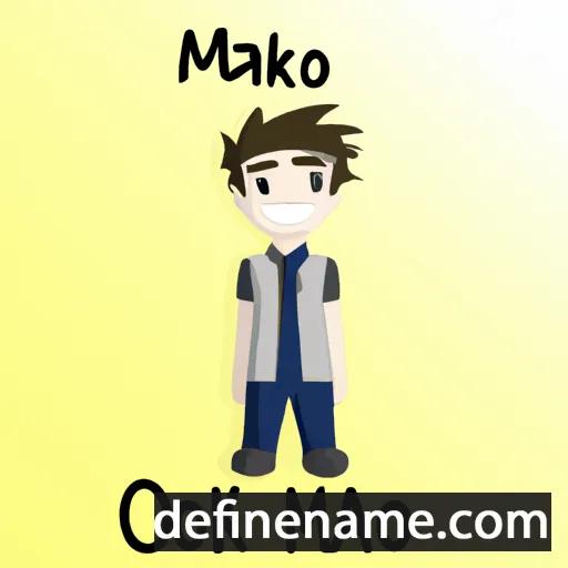 cartoon of the name Makio