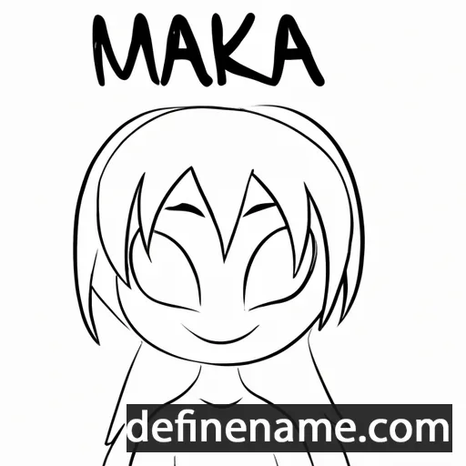 cartoon of the name Makira