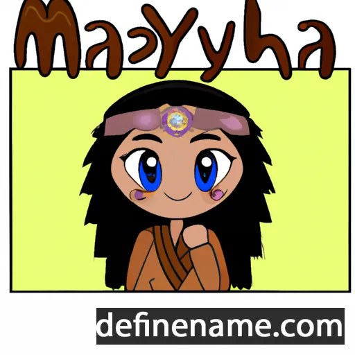 cartoon of the name Makiyah