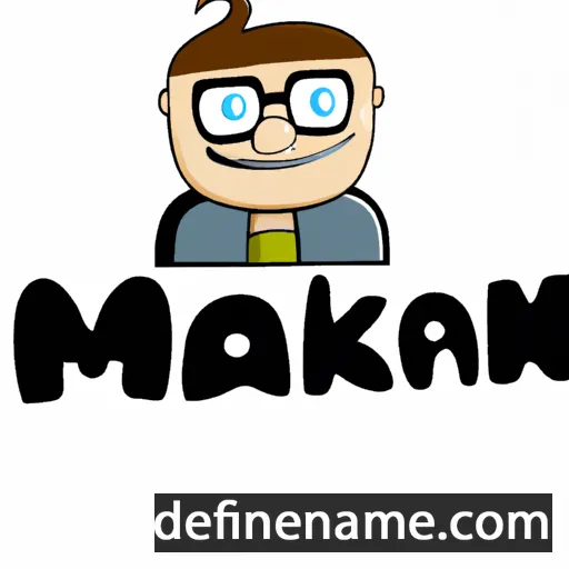 cartoon of the name Makken