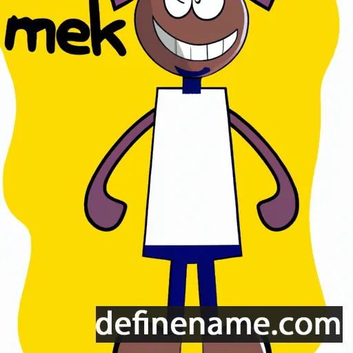 cartoon of the name Maklen