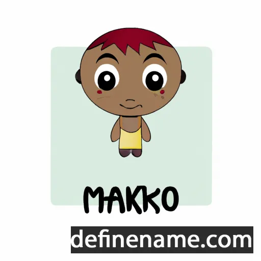 cartoon of the name Makoko