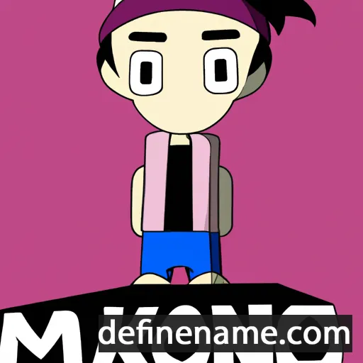 cartoon of the name Makomi