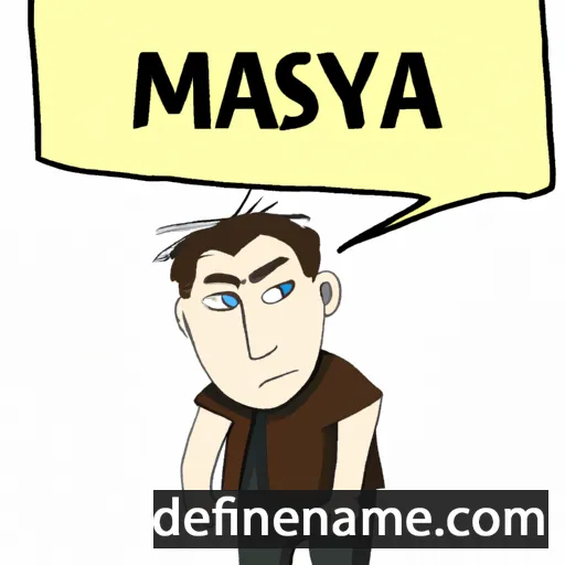 cartoon of the name Maksyma