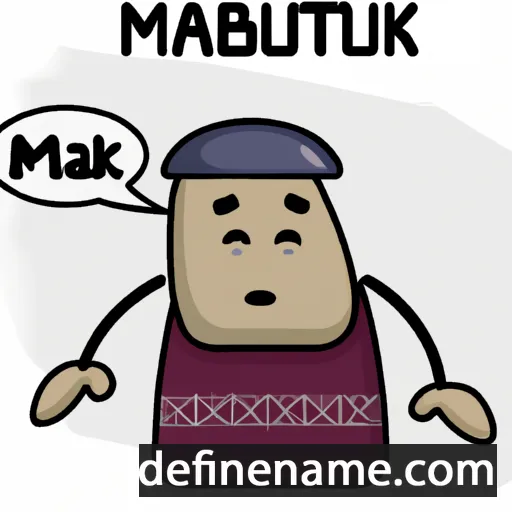 cartoon of the name Maktub