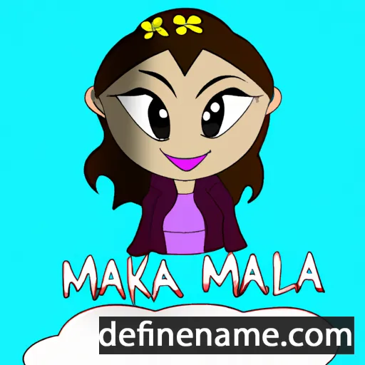 cartoon of the name Makyla