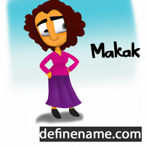 cartoon of the name Malaak