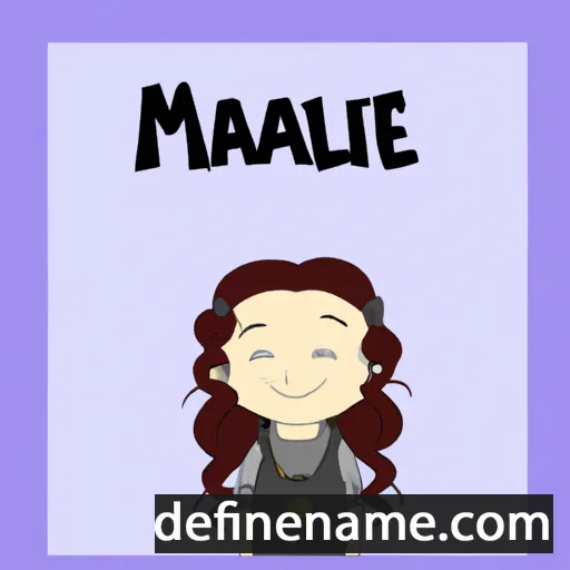 cartoon of the name Malaine