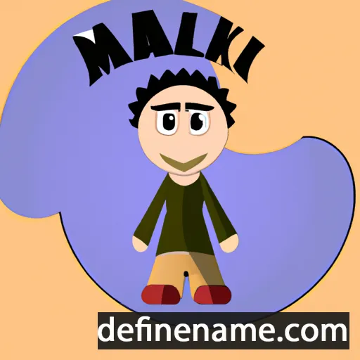 cartoon of the name Malaki