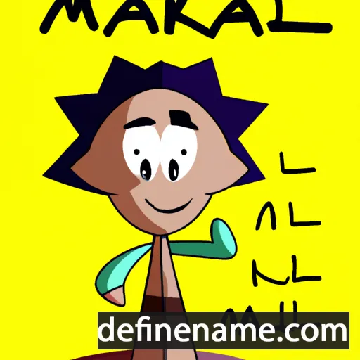 cartoon of the name Malaki