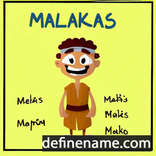 cartoon of the name Malakias