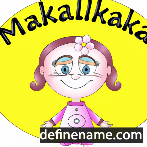 cartoon of the name Malakina