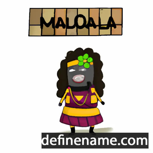 cartoon of the name Malalasoa