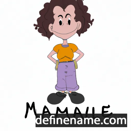 cartoon of the name Malane