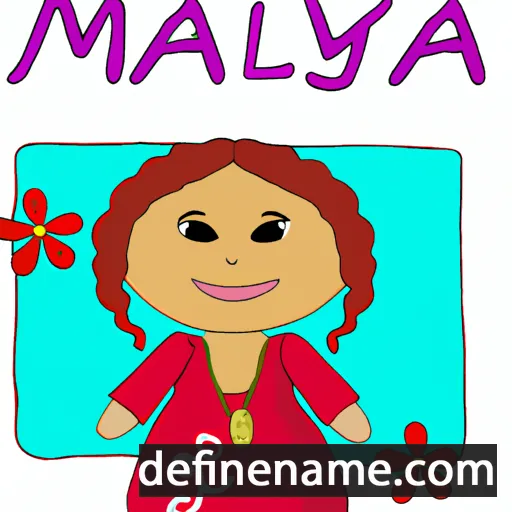 Malayka cartoon