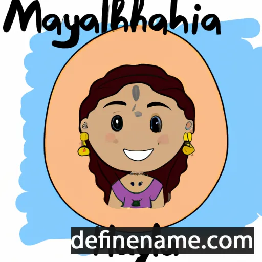 cartoon of the name Malayzha