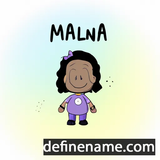 Maléna cartoon