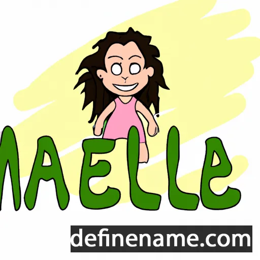 cartoon of the name Maleea