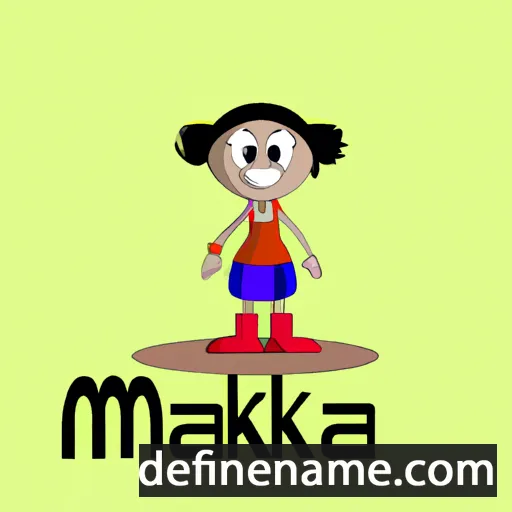 cartoon of the name Maleka