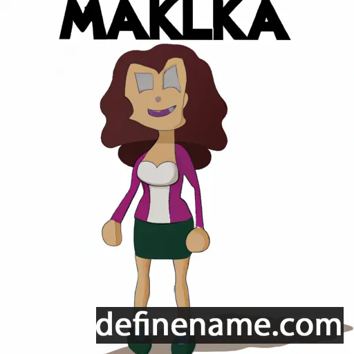 cartoon of the name Maleka