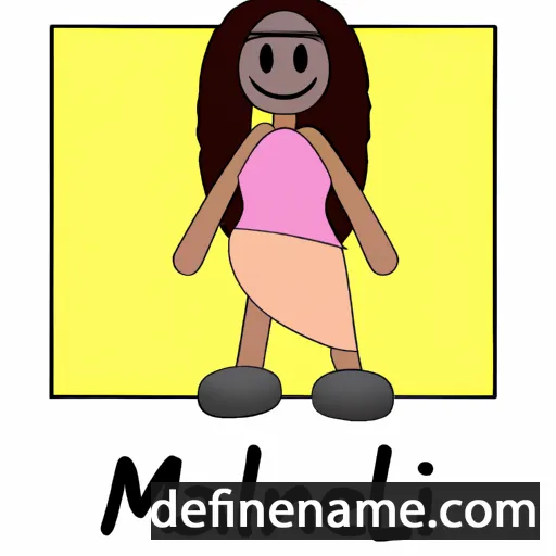 cartoon of the name Maleni