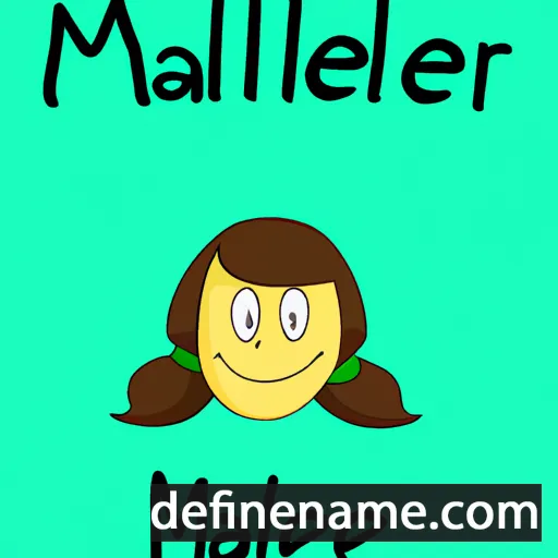 cartoon of the name Malerie