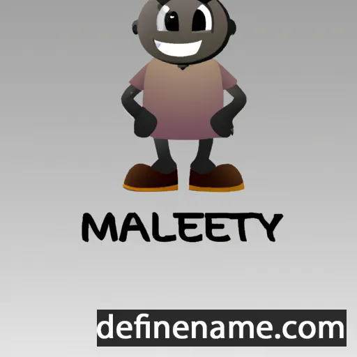 cartoon of the name Maletey