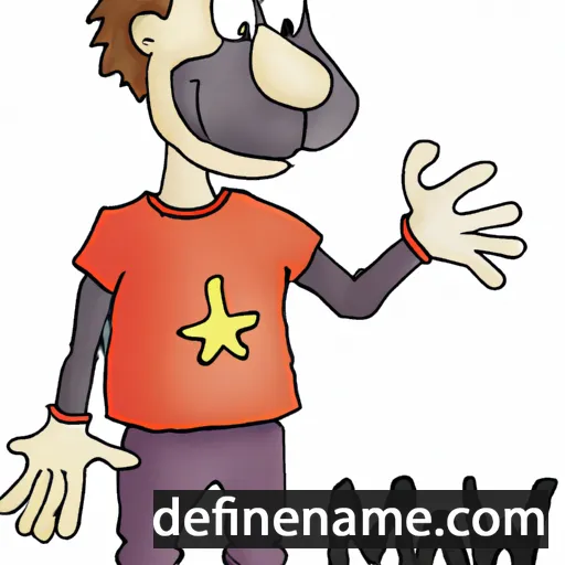 cartoon of the name Malew