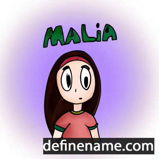 Malína cartoon